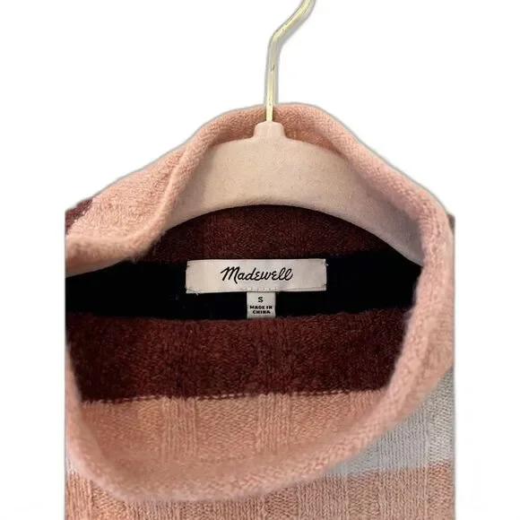 Madewell Women's Striped Evercrest Turtleneck Sweater - Small - Picture 6 of 8